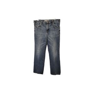 Lee Modern Straight Leg Jean Men 38x32 Blue Denim L432 Distressed